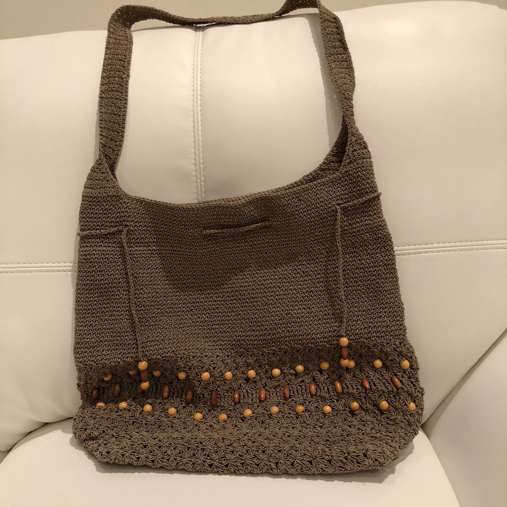 Womens tan tote bag.